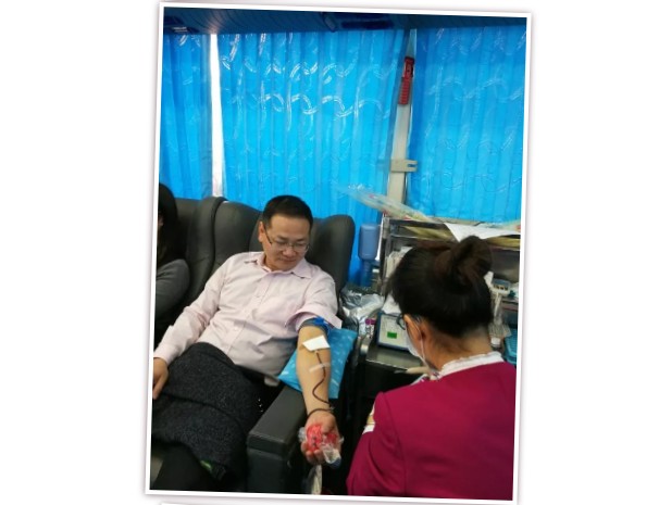 “红色行动，红动龙城”-爱心捐血 走进虹彩公司(图12)